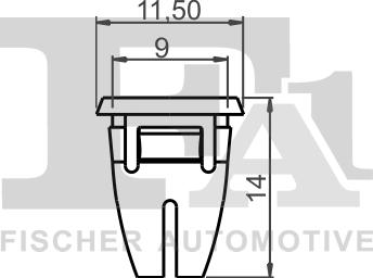 FA1 14-60002.5 - Clips, acoperire decorativa si protectie aaoparts.ro