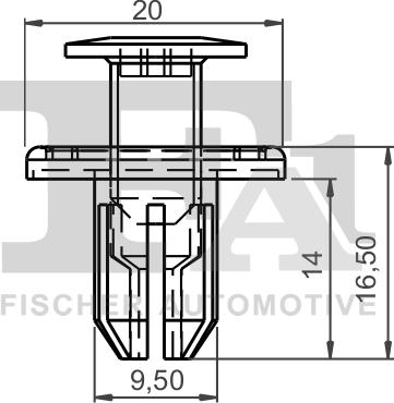 FA1 10-30008.10 - Clips, acoperire decorativa si protectie aaoparts.ro