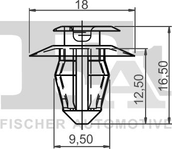 FA1 11-40001.25 - Clips, acoperire decorativa si protectie aaoparts.ro