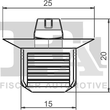 FA1 11-40028.25 - Clips, acoperire decorativa si protectie aaoparts.ro