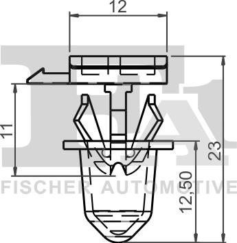 FA1 11-40115.5 - Clips, acoperire decorativa si protectie aaoparts.ro