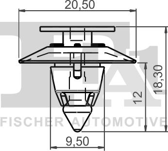 FA1 13-40006.10 - Clips, acoperire decorativa si protectie aaoparts.ro