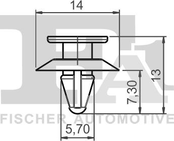 FA1 13-40007.10 - Clips, acoperire decorativa si protectie aaoparts.ro