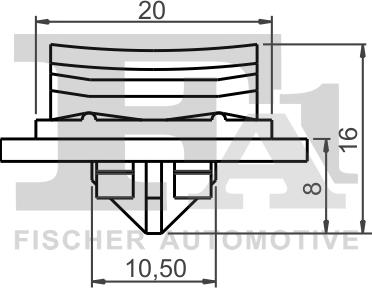 FA1 13-40017.5 - Clema fixare, geam aaoparts.ro