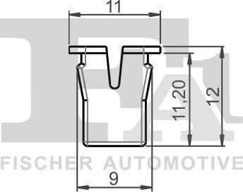 FA1 12-60001.10 - Clips, acoperire decorativa si protectie aaoparts.ro