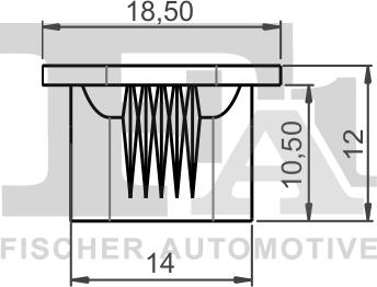 FA1 33-60015.10 - Clips, acoperire decorativa si protectie aaoparts.ro