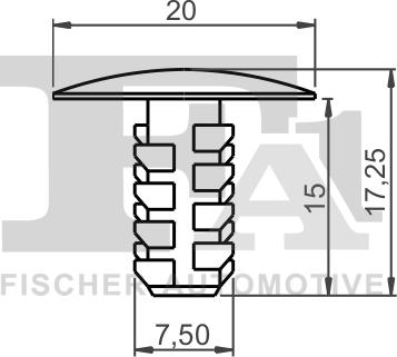 FA1 33-10001.10 - Clips, acoperire decorativa si protectie aaoparts.ro