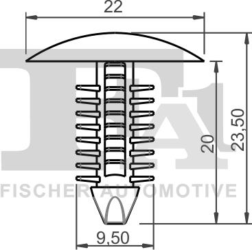 FA1 33-10018.25 - Clips, acoperire decorativa si protectie aaoparts.ro