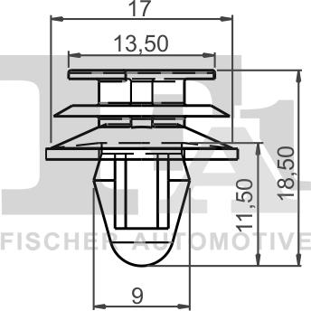 FA1 21-40016.10 - Clips, acoperire decorativa si protectie aaoparts.ro