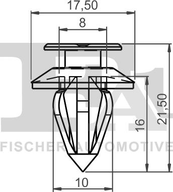 FA1 21-40013.10 - Clips, acoperire decorativa si protectie aaoparts.ro