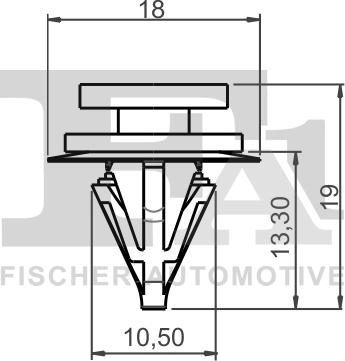 FA1 22-40008.5 - Clips, acoperire decorativa si protectie aaoparts.ro