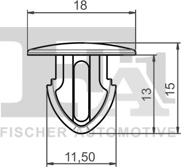 FA1 22-10009.5 - Clips, acoperire decorativa si protectie aaoparts.ro