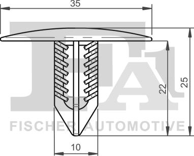 FA1 22-10004.10 - Clips, acoperire decorativa si protectie aaoparts.ro