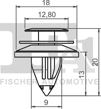 FA1 75-40005.10 - Clips, acoperire decorativa si protectie aaoparts.ro