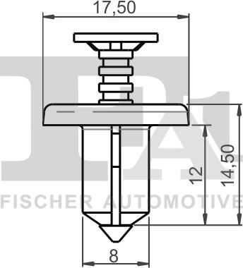 FA1 75-30004.25 - Clips, acoperire decorativa si protectie aaoparts.ro