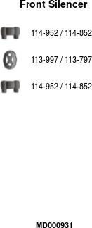 FA1 MD000931 - Toba esapament primara aaoparts.ro