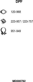 FA1 MD000782 - Filtru funingine / particule, sist.de esapament aaoparts.ro