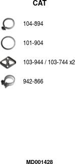 FA1 MD001428 - Catalizator aaoparts.ro