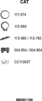 FA1 MD001190 - Catalizator aaoparts.ro