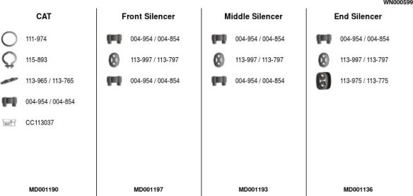 FA1 WN000599 - Sistem de esapament aaoparts.ro