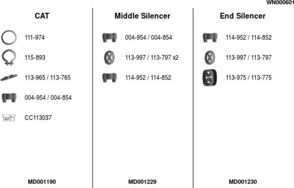FA1 WN000601 - Sistem de esapament aaoparts.ro