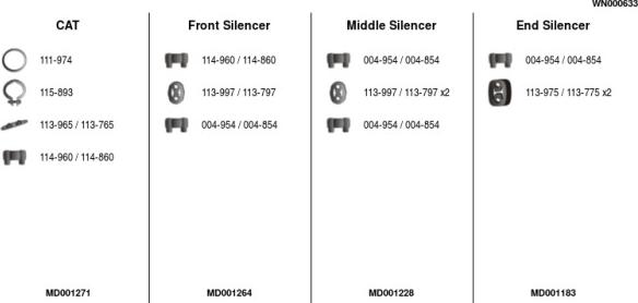 FA1 WN000633 - Sistem de esapament aaoparts.ro