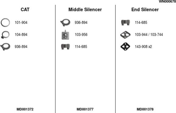FA1 WN000678 - Sistem de esapament aaoparts.ro