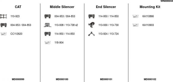 FA1 WN000044 - Sistem de esapament aaoparts.ro