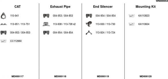 FA1 WN000054 - Sistem de esapament aaoparts.ro