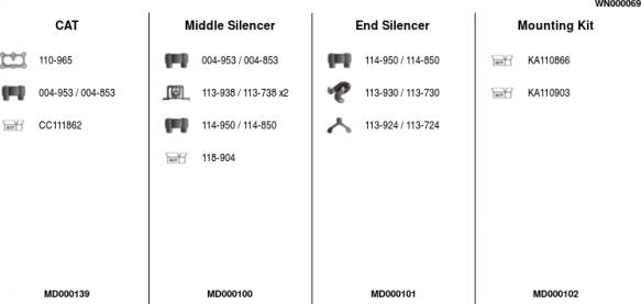FA1 WN000069 - Sistem de esapament aaoparts.ro