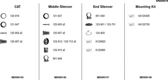 FA1 WN000078 - Sistem de esapament aaoparts.ro