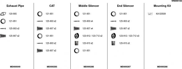 FA1 WN000165 - Sistem de esapament aaoparts.ro
