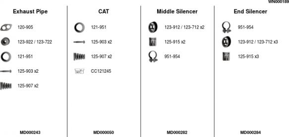 FA1 WN000189 - Sistem de esapament aaoparts.ro