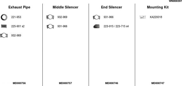 FA1 WN000397 - Sistem de esapament aaoparts.ro
