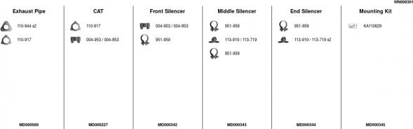 FA1 WN000301 - Sistem de esapament aaoparts.ro