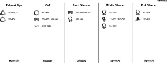 FA1 WN000302 - Sistem de esapament aaoparts.ro