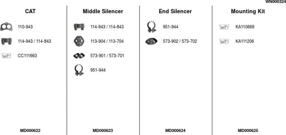 FA1 WN000324 - Sistem de esapament aaoparts.ro