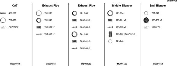 FA1 WN000764 - Sistem de esapament aaoparts.ro
