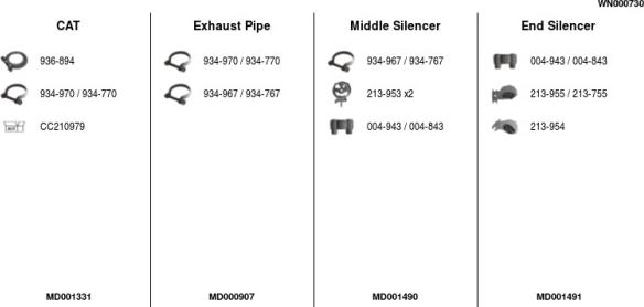 FA1 WN000730 - Sistem de esapament aaoparts.ro