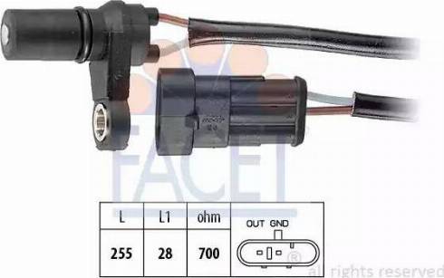 FACET 9.0493 - Senzor turatie, cutie de viteza automata aaoparts.ro