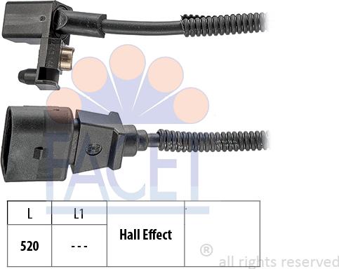 FACET 9.0443 - Senzor impulsuri, arbore cotit aaoparts.ro