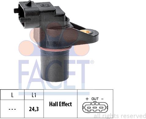 FACET 9.0459 - Senzor,pozitie ax cu came aaoparts.ro