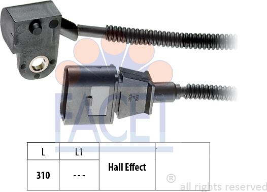 FACET 9.0456 - Senzor,pozitie ax cu came aaoparts.ro