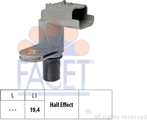 FACET 9.0468 - Senzor,pozitie ax cu came aaoparts.ro