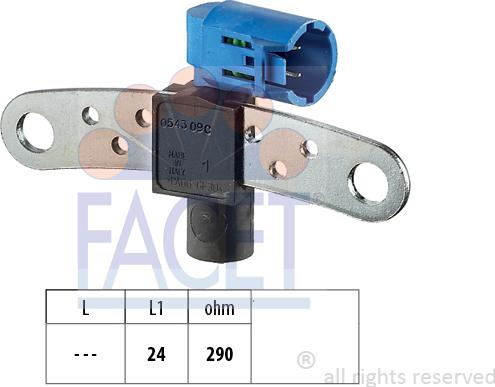 FACET 9.0543 - Senzor impulsuri, arbore cotit aaoparts.ro