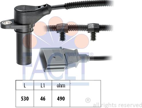 FACET 9.0504 - Senzor impulsuri, arbore cotit aaoparts.ro