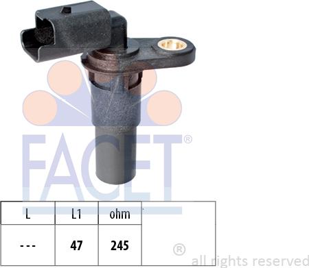 FACET 9.0536 - Senzor impulsuri, arbore cotit aaoparts.ro