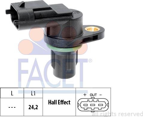 FACET 9.0651 - Senzor,pozitie ax cu came aaoparts.ro