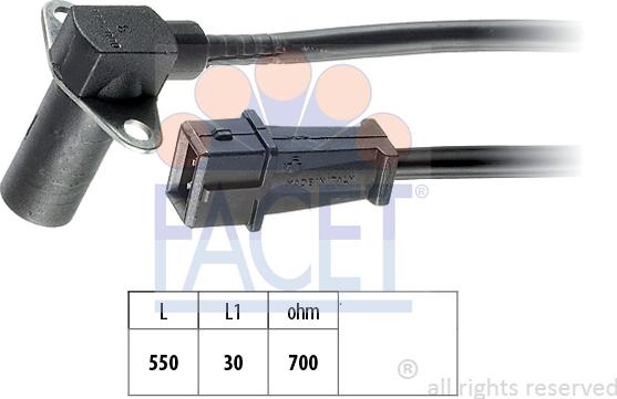 FACET 9.0002 - Senzor impulsuri, arbore cotit aaoparts.ro