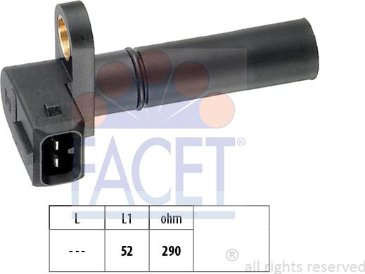 FACET 9.0035 - Senzor impulsuri, arbore cotit aaoparts.ro